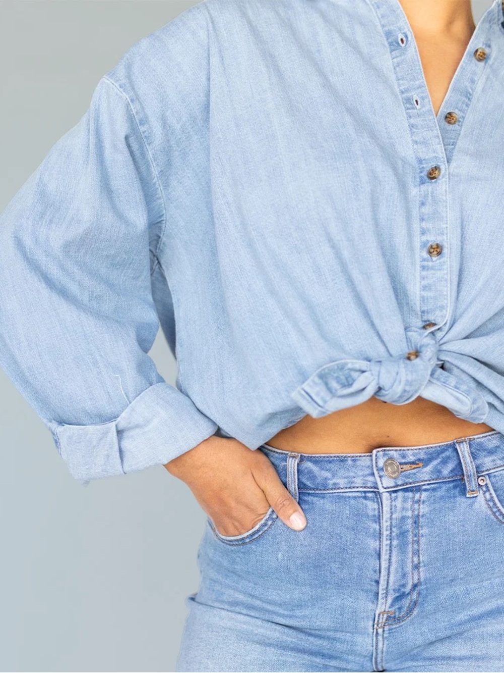 One Wednesday: The Chambray Button Up